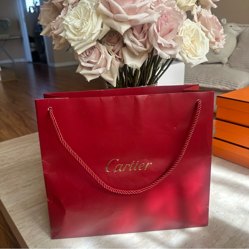 Cartier Red Shopping Bag